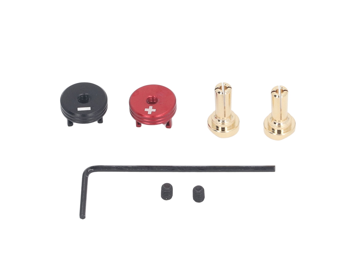 2 conectores banana con disipador de calor para coches RC a escala 1/10, accesorios para coches todoterreno Crawler, 4 mm