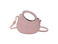 Bolso Bandolera Pequeño Para Mujer Con Correa Redonda De Pu, Rosa Personalizado, Cualquier Tamaño.