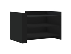 Maison Exclusive - Mesa De Centro Madera De Ingeniería Negra 80x50x50 Cm