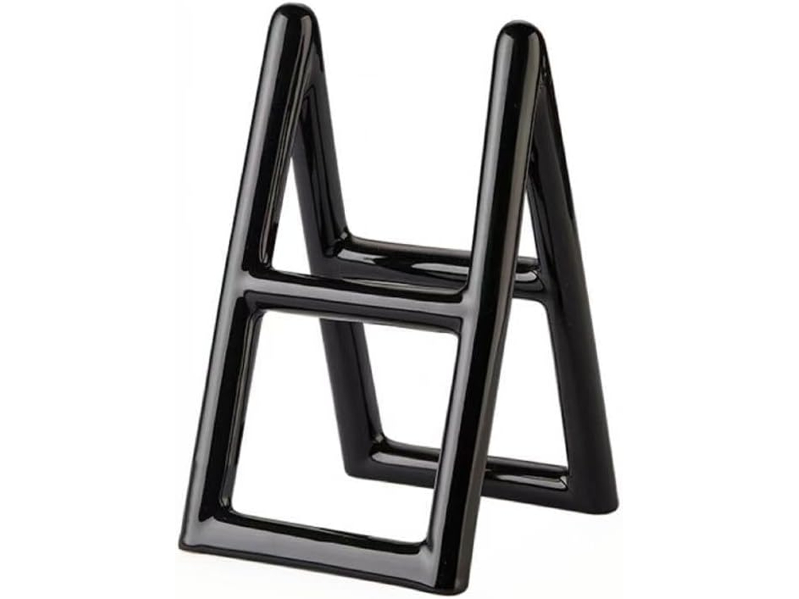 Portacepillos de cerámica hecho a mano, negro, para pinceles de maquillaje y bolígrafos. Aeuzwr