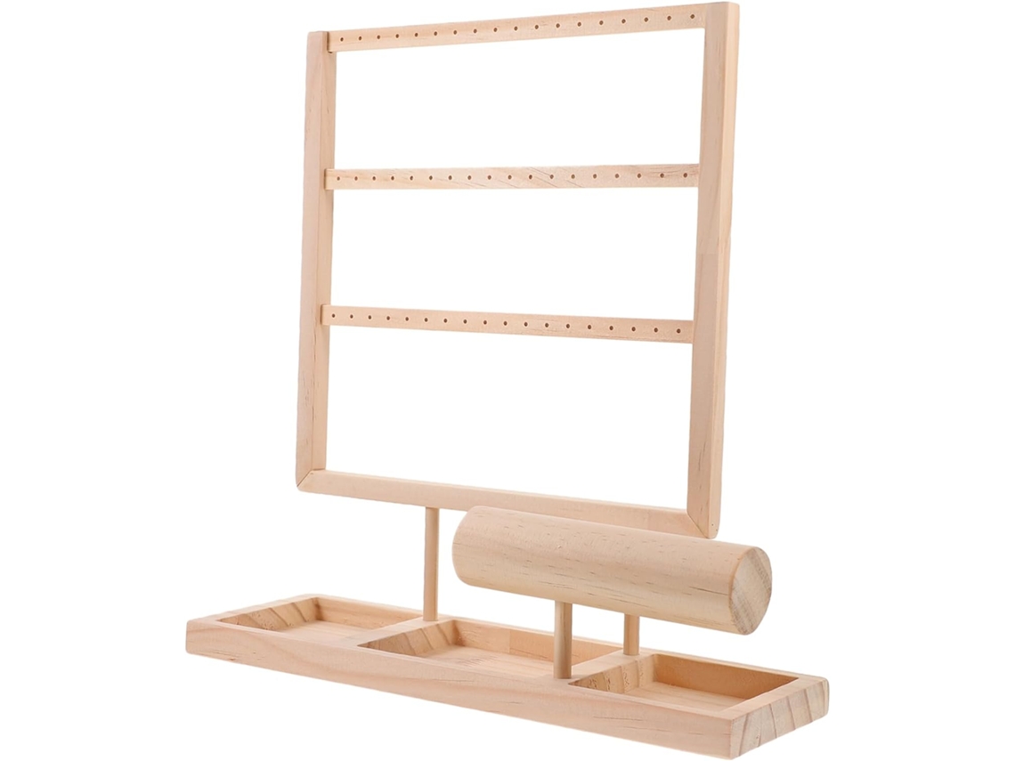 Soporte Organizador De Joyas Para Pendientes Y Collares: Elegante Expositor Para El Hogar Y La Tienda.