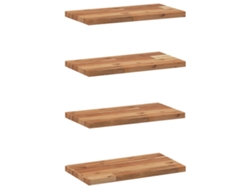 Conjunto 4 Estante Flotante VIDAXL Marrón Madera de acacia