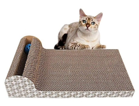 Juguete para gatos, rascador para gatos con tapón antideslizante para el suelo, actividad de juguete para gatos