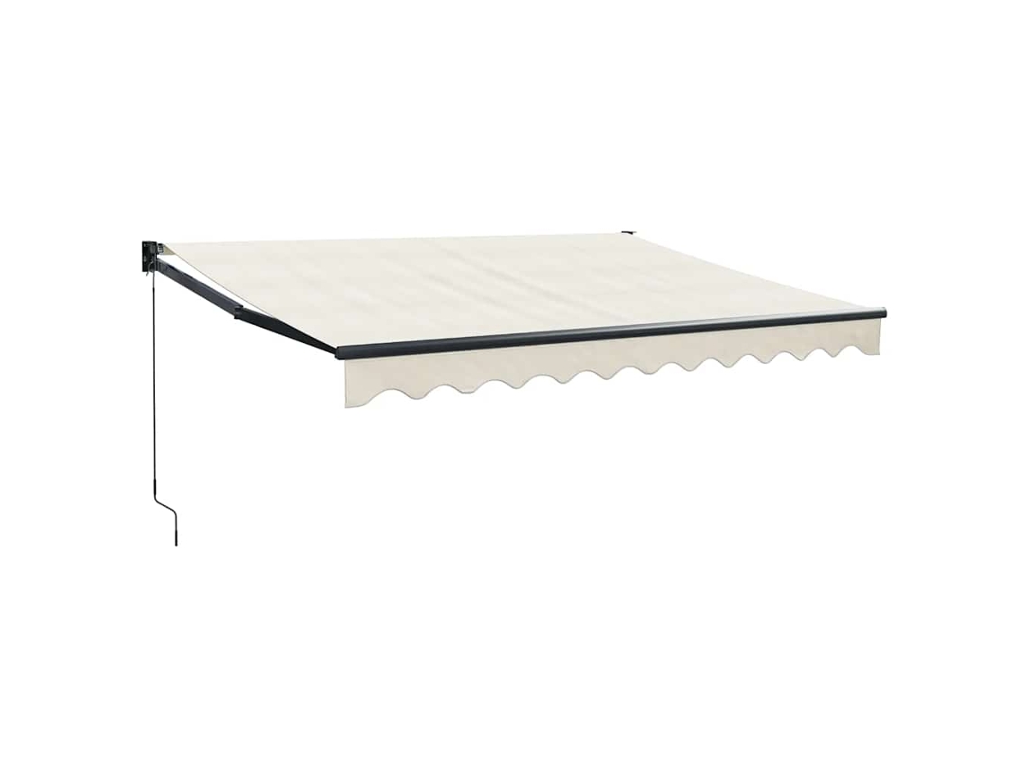 Maison Exclusive - Toldo Retráctil Aluminio Y Tela Color Crema 3x2,5 M