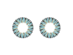 Lentes De Contacto De 14,5mm Color Azul Grado Cero Anual Sunflare