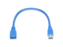 Cabo De Extensão Usb 3.0 Macho Para Fêmea 0.3m Para Caixa De Disco Rígido Impressora Transmissão De Dados