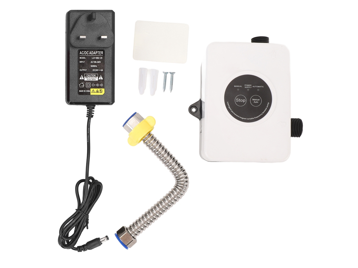 Bomba de refuerzo de presión de agua de 100 W, 24 V, 32 L/min, 25 m con imán permanente para ducha y calentador de agua.