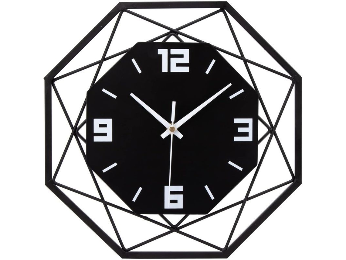 Reloj De Pared Silencioso De Metal Y Madera De 30 Cm (sin Tictac) Para Sala De Estar, Dormitorio, Cocina U Oficina.