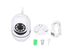Cámara de seguridad inalámbrica Wi-Fi con intercomunicador de voz, visión nocturna y monitoreo del hogar.