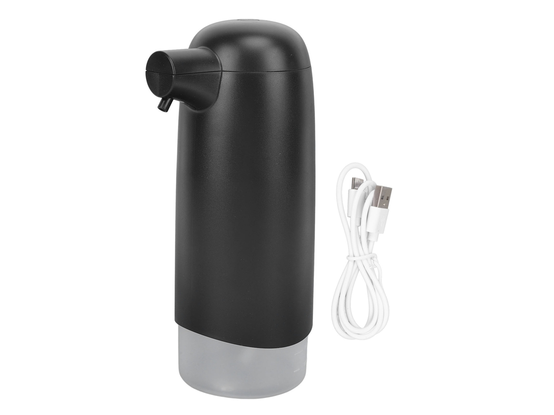 Dispensador automático de jabón líquido resistente al agua, 3 velocidades, recargable, 550 ml, 1200 mAh, sensor de espuma para cocina