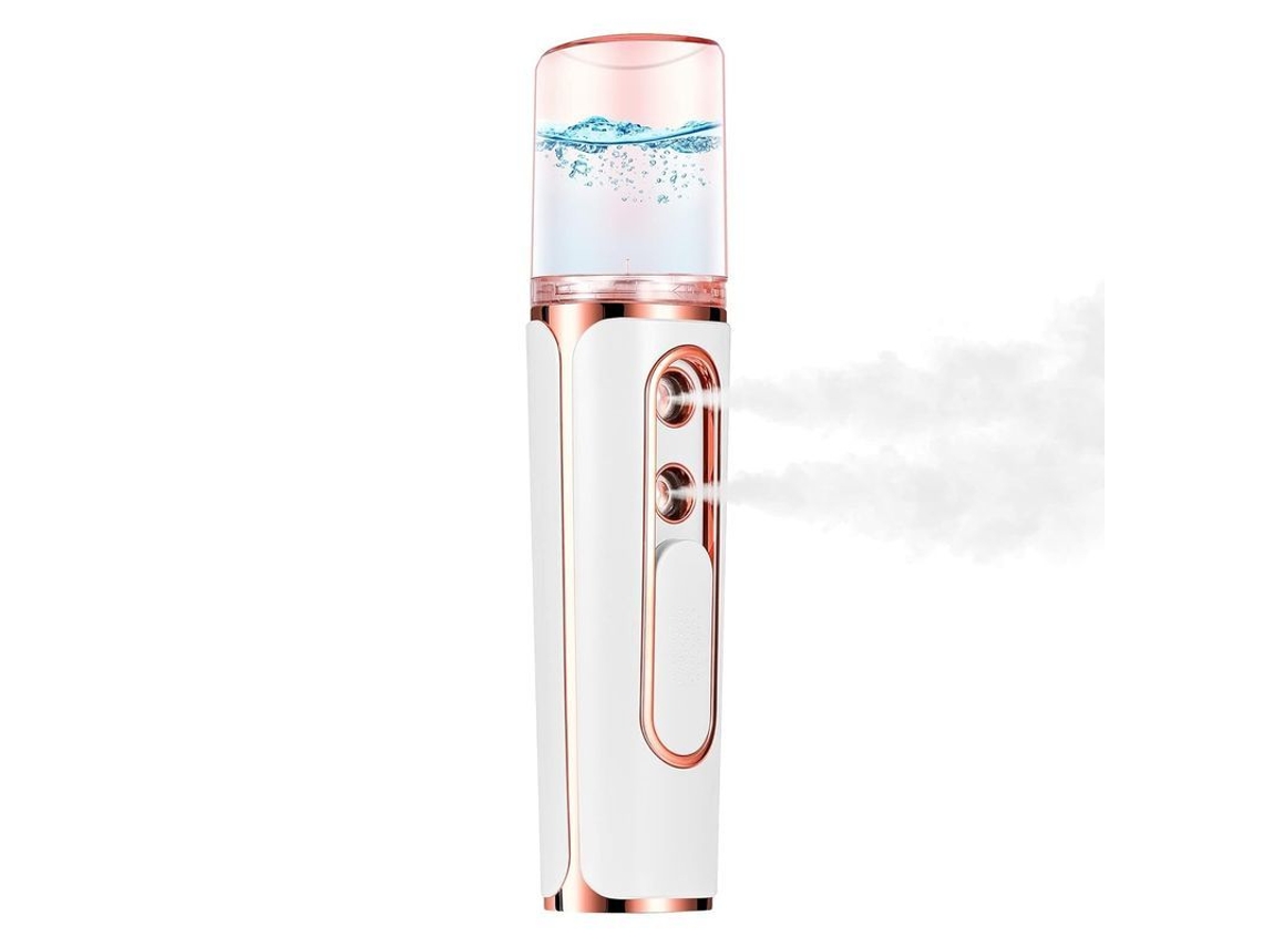 Nebulizador Facial Nano Portátil, Spray Hidratante Con Dos Orificios, Para Pestañas Y Piel, Batería De 1500 Mah, Depósito De 30 Ml.