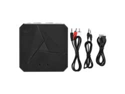 Adaptador Bluetooth 5.0 2 en 1, receptor y transmisor para entrada auxiliar de coche de 3,5 mm con NFC Plug and Play.