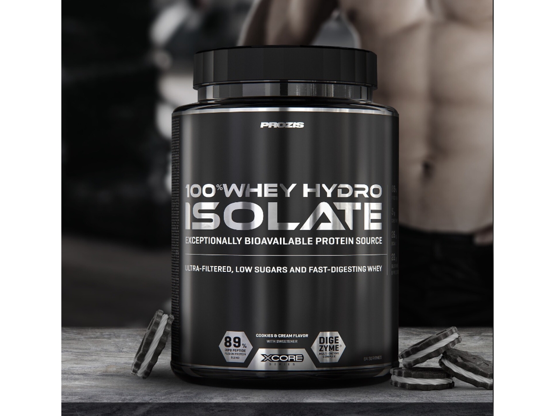 100% Whey Hydro Isolate 2Kg PROZIS: Sabor Galletas y Crema