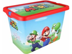 Caja de Almacenamiento SUPER MARIO BROS 65697 Azul (18 x 24 x 15 cm)
