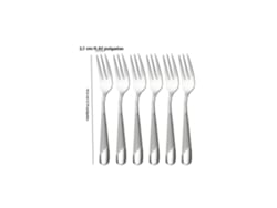 (tenedor De Té De 6 Piezas) Juego De Cubiertos De Acero Inoxidable Silver Star Diamond: Cuchillo, Tenedor Y Cuchara