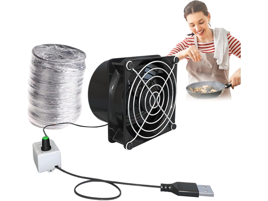 Extractor de aire axial para baño, compacto, duradero y fácil de usar. SFUSHOS