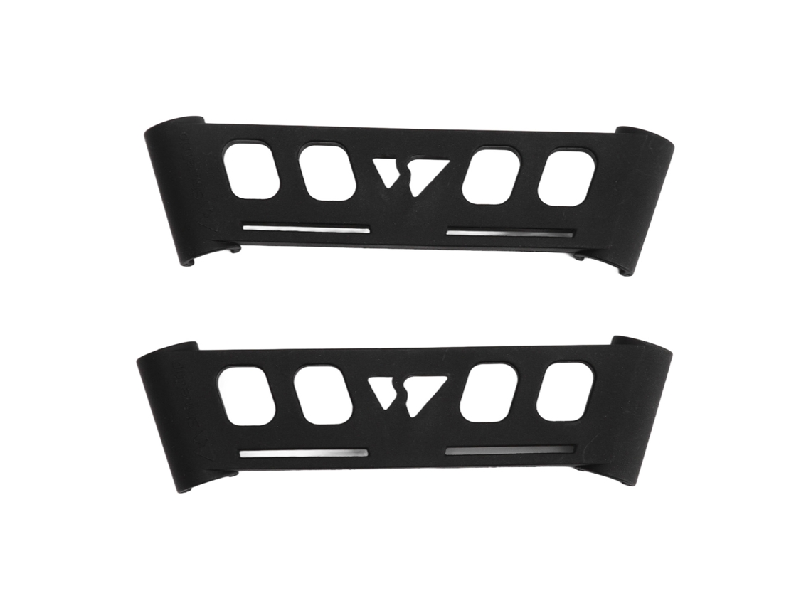 Portaequipajes lateral de 2 hebillas para acampar, nailon negro, portátil