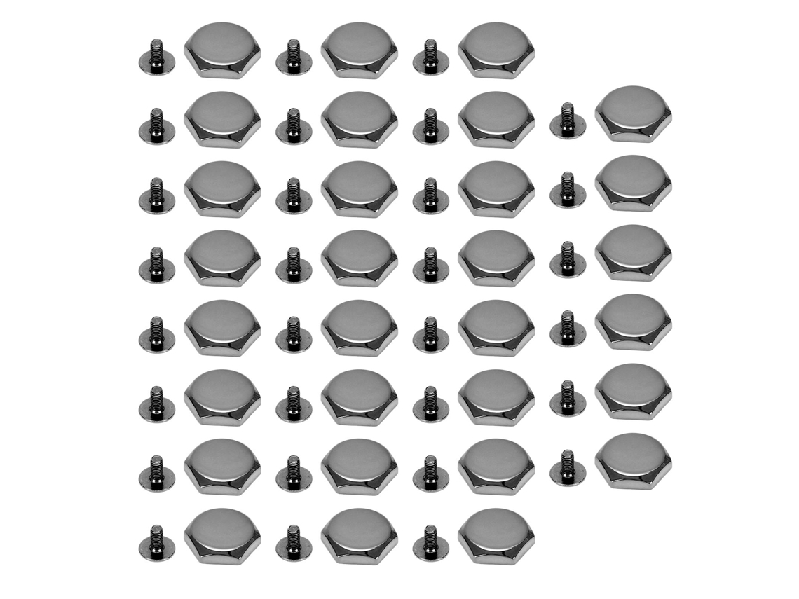 30 Juegos De Remaches Y Tornillos Hexagonales De Aleación De Zinc De 15 Mm Para Manualidades Decorativas Y Artículos De Cuero.