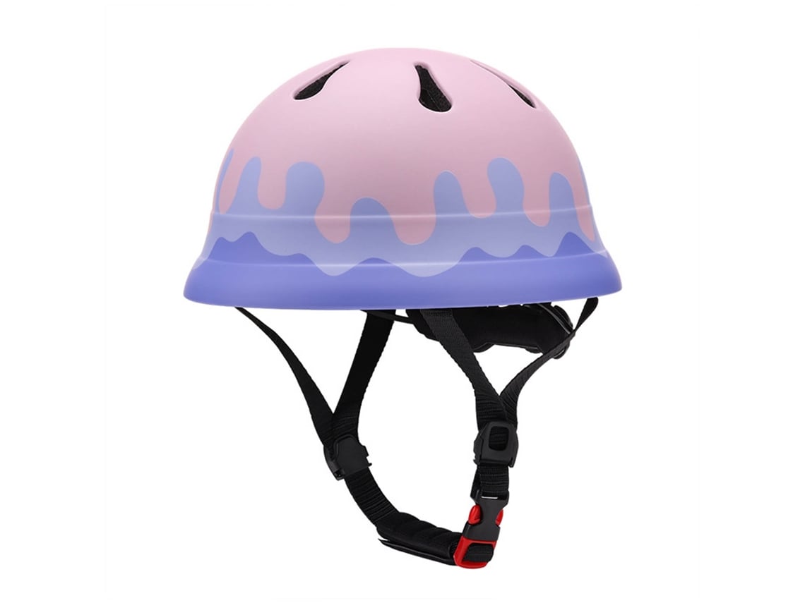 Casco Infantil Ajustable Para Bicicleta Y Patinaje, Ligero Y Resistente A Impactos, Color Rosa Morado