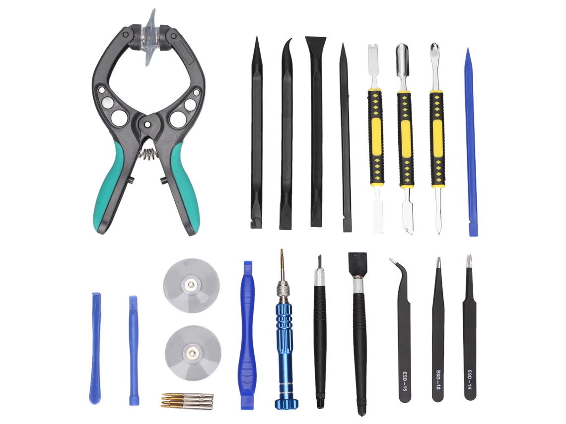 Kit De Herramientas De Reparación Electrónica 18 En 1 Con Sujeción Antideslizante, Cómodo Y Flexible Para Teléfonos Y Ordenadores