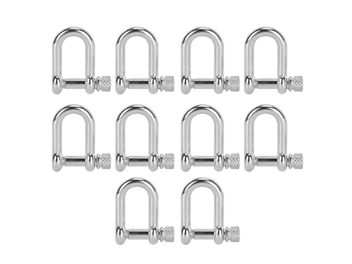 10 anillos de zinc DU para pulsera de paracord