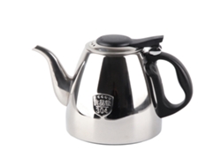 Hervidor de té y café de acero inoxidable para estufa, mango resistente al calor, 1,2 L, plateado