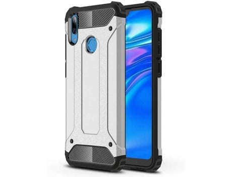Carcasa Huawei Y7 2019 LMOBILE Anti Shock Plata