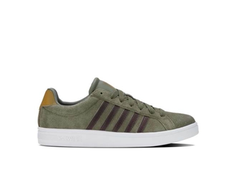 Zapatos de Hombre K-SWISS Court Tiebreak Piel Verde (44)