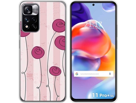Carcasa para Xiaomi Redmi Note 11 Pro+ Plus 5G TUMUNDOSMARTPHONE Dibujos Flores Vintage Multicolor