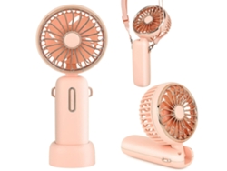 Ventilador de Mano Portátil ENZON 4800MahUSB 6-20 Horas 3 Velocidades Rosa