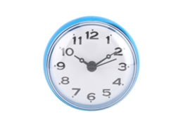 Reloj De Pared Con Ventosa, Decorativo, Resistente Al Agua, De Cuarzo Para Baño O Cocina, Mini Reloj De Ducha Portátil, Silencioso Y A Pilas.