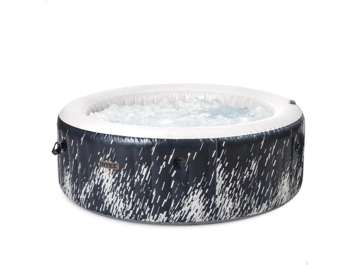 Spa Hinchable Intex Bubble Massage Glow Deluxe 4 Personas D196x71 Cm