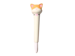 Bolígrafo Kawaii Squishy, Suave Y Antiestrés, Bolígrafo De Tinta De Gel De Escritura Fluida, Regalo Escolar, Shiba Inu