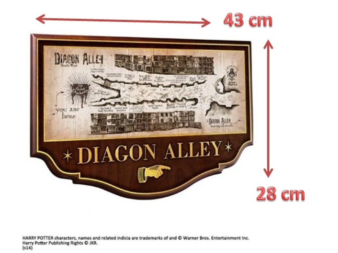 Placa callejon Diagon THE NOBLE COLLECTION