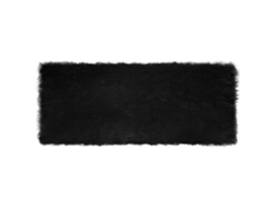 Vidaxl Alfombra De De Oveja Sintética Tafalla Negro 80 X 200 Cm