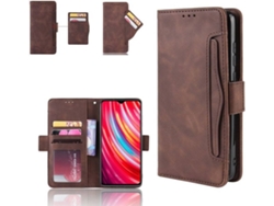 Carcasa + Protector Samsung Galaxy A71 HFS-HOUSE Cartera Marrón
