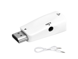 Adaptador Convertidor De Interfaz Multimedia Hd Macho A Vga Hembra Para Pc, Portátil Y Proyector