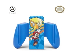 Mando Joy Con Powera con agarre cómodo, diseño de Mario Mystery Block, ergonómico, compatible con Nintendo Switch.