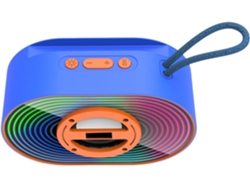 Altavoz portátil para exteriores Gokoco, con emparejamiento, sonido estéreo, batería de larga duración y luz brillante.