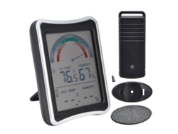 Termômetro Higrômetro Digital Wireless Indoor Com Tela Exibição Medição -50°c A 70°c 20% A 99%ur