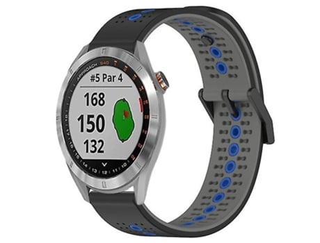 Correa Smartwatch Para Garmin Approach S40 20Mm Negro-Gris-Azul VENISYMLIS