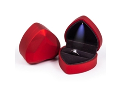 Caja Para Anillos Con Forma De Corazón Y Luz Led, Ideal Para Regalos De Compromiso Y Boda.