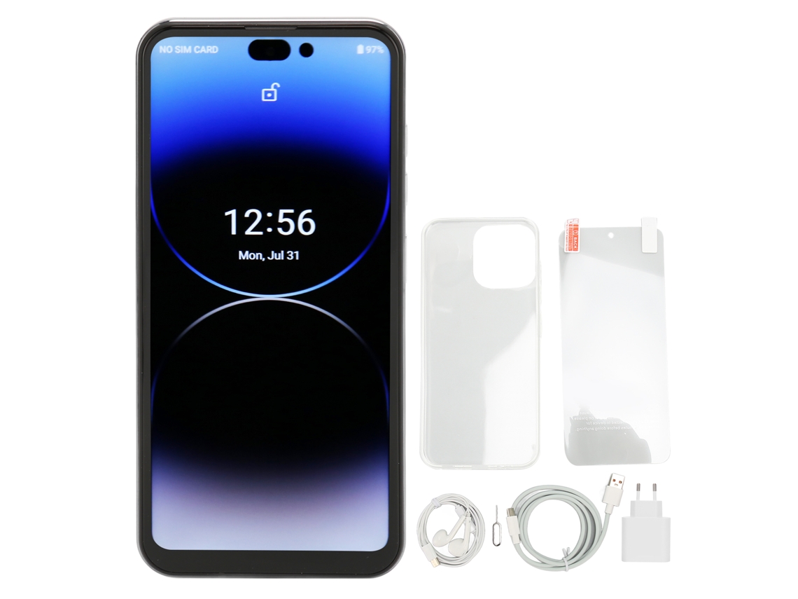 Teléfono Inteligente I14 Pro Max De 6,7 Pulgadas, Desbloqueado, Red 4g, 8 Gb, 256 Gb, Pantalla De 32 Mp Y 16 Mp, Doble Modo De Espera, Batería De 6800