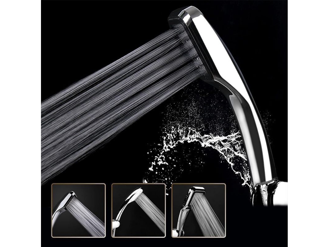 Ducha De Mano Ahorradora De Agua Con 300 Agujeros Turbo Presión Cromada Clase Energética A+