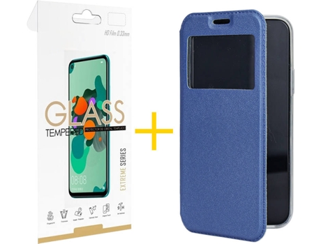 Carcasa + Protector de Pantalla para Samsung Galaxy S22 Plus 5G SKYHE Azul