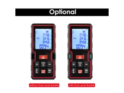 Medidor Láser 100m Mini Con Lcd, Medir Distancia Área Volumen, Burbuja Nivel, Cambio Unidades, Historial De Datos
