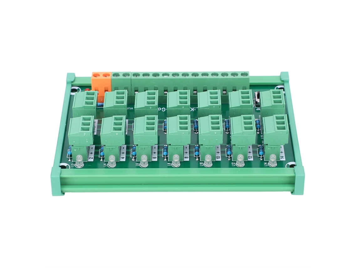 Bloque De Terminales De 3 Hilos Y 14 Canales, Interruptor De Control Para Riel Din Npn Pnp Kp14lgtherc