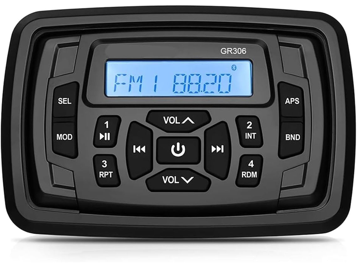 Radio Stéréo Marine Pour Bateau, Bluetooth, Étanche, Fm, Am, Lecteur Audio Multimedia Numérique