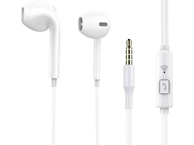 Auriculares con Cable (In Ear - Blanco)