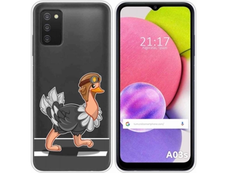 Carcasa Samsung Galaxy A03s TUMUNDOSMARTPHONE Avestruz Multicolor